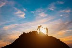 Hikers on a Mountaintop