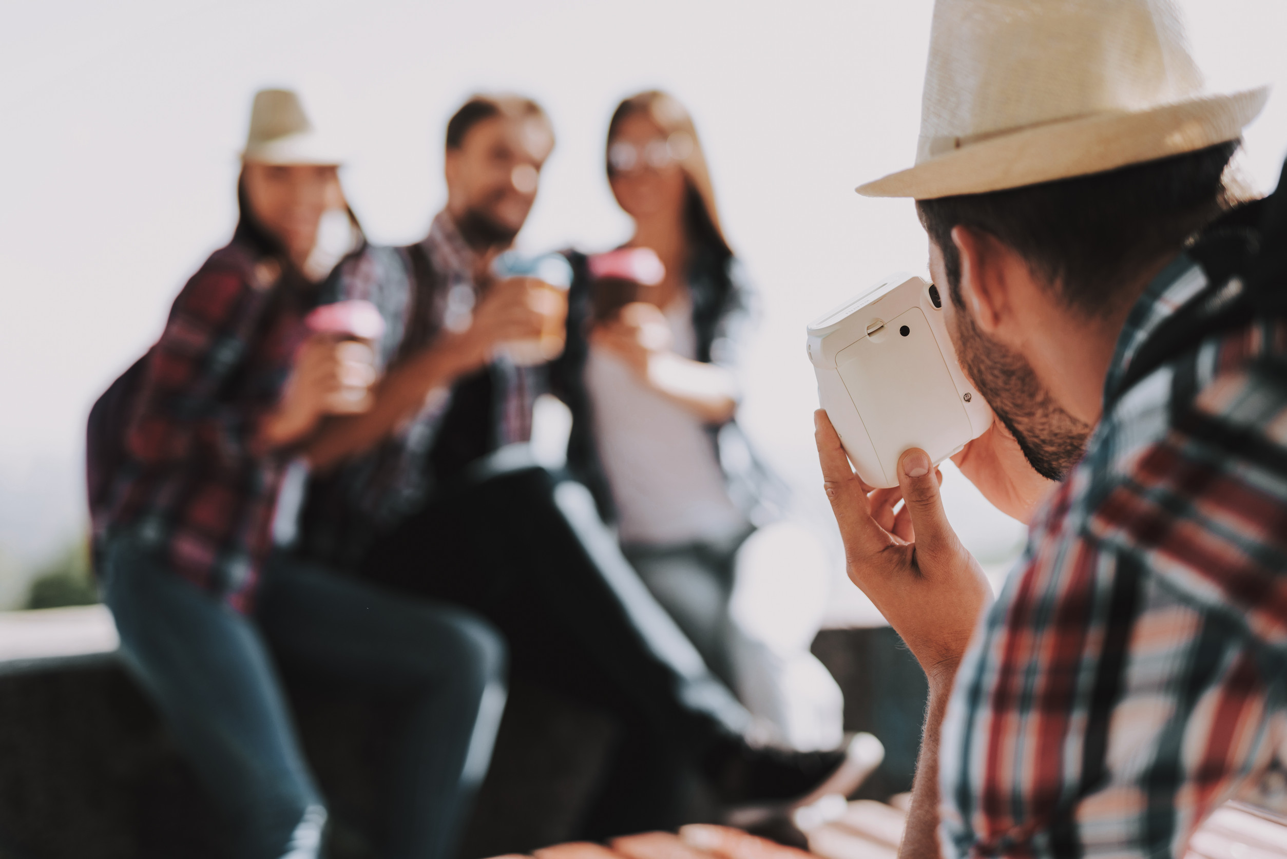 Man Taking a Photo